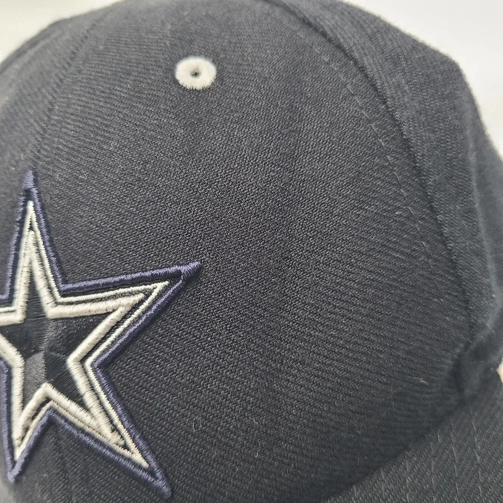 Vintage Dallas Cowboys Hat Adjustable Twins Enterprise Black NFL Wool Blend Men‎